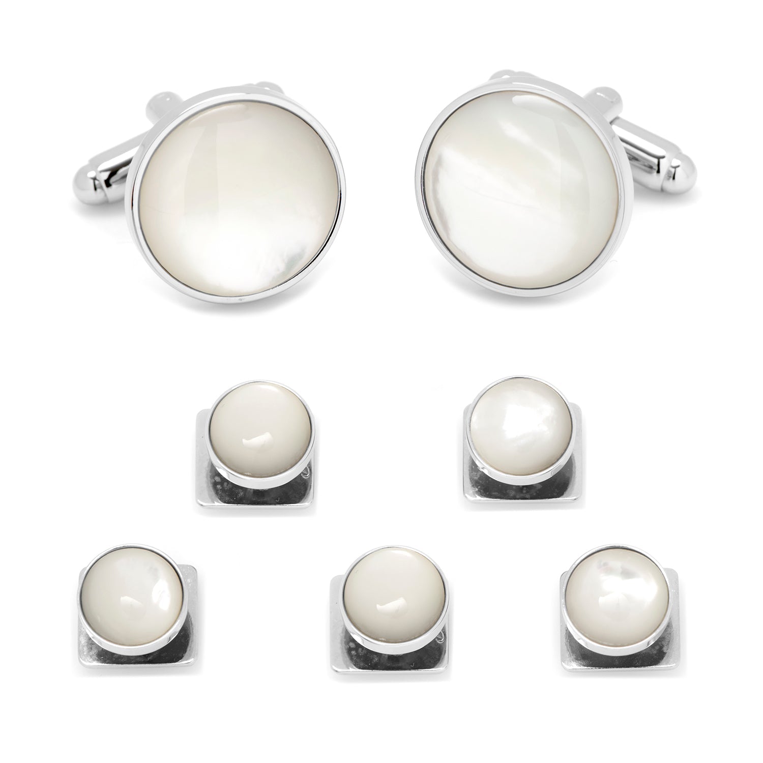 Silver and Mother of Pearl 5-Stud Set307
