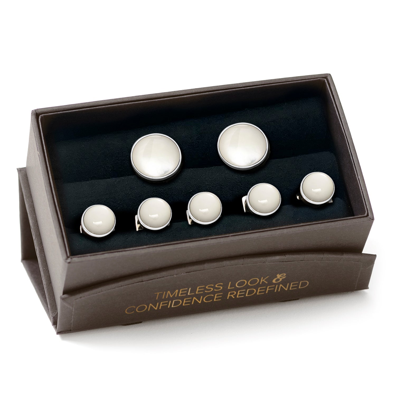 Silver and Mother of Pearl 5-Stud Set - SARTORO533