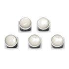 Silver and Mother of Pearl 5-Studs - SARTORO669
