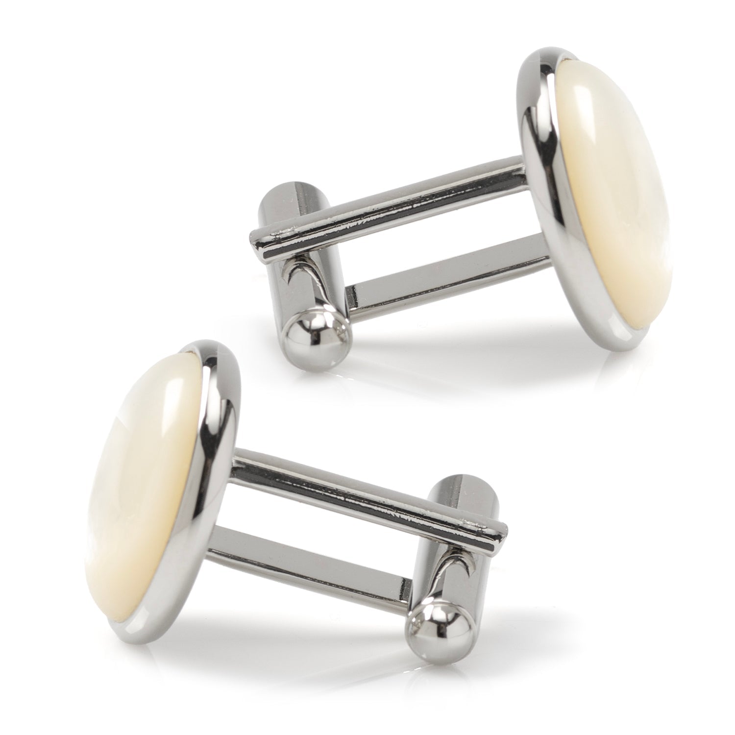 Silver and Mother of Pearl Cufflinks - SARTORO390