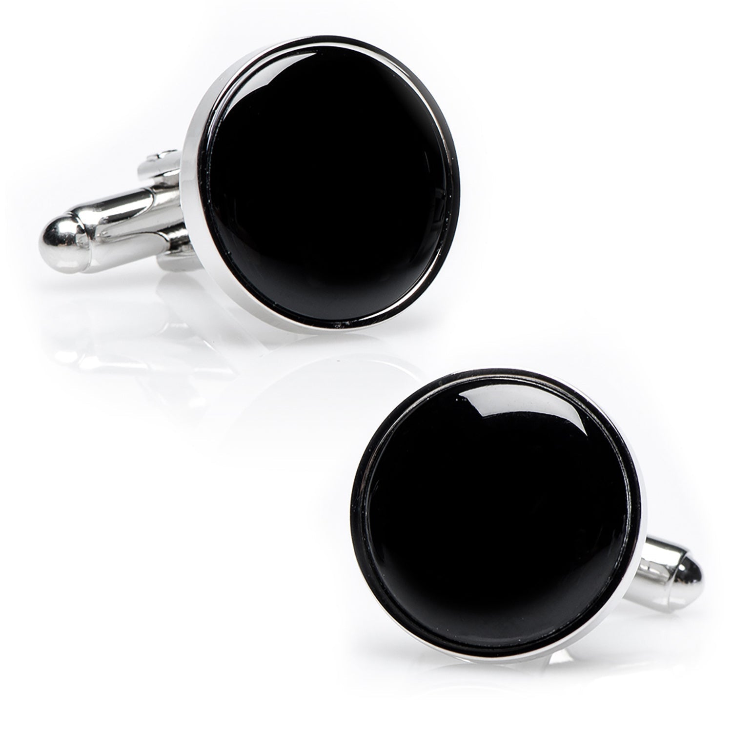 Silver and Onyx 5-Stud Set - SARTORO228