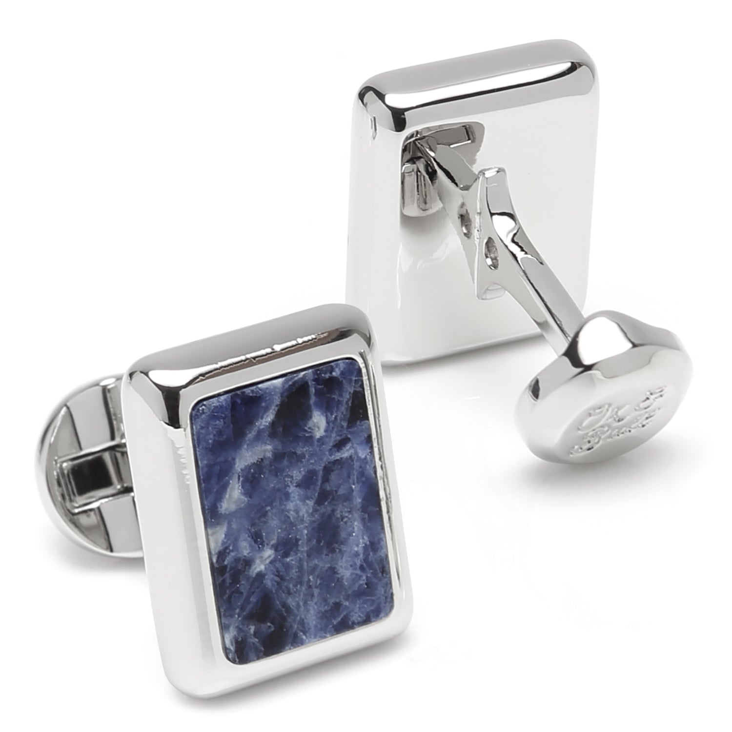 Silver and Sodalite JFK Presidential Cufflinks - SARTORO266