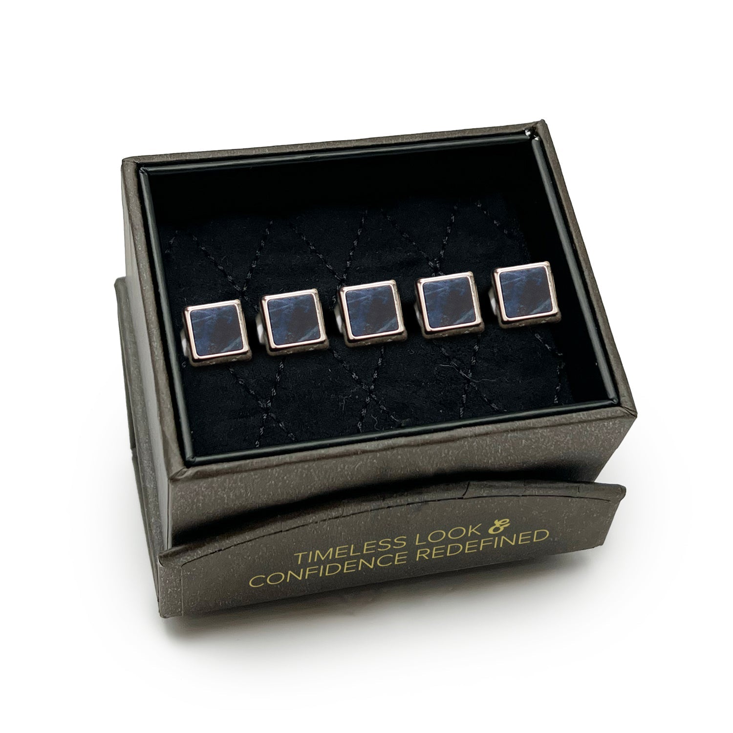 Silver and Sodalite JFK Presidential Studs - SARTORO950