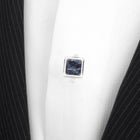 Silver and Sodalite JFK Presidential Studs - SARTORO955