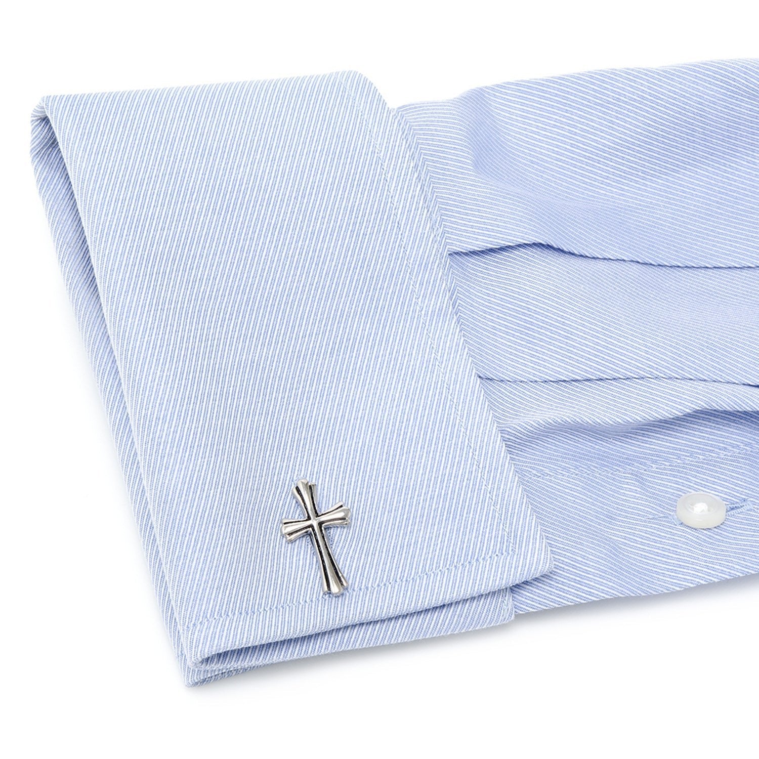 Silver Cross Cufflinks - SARTORO544