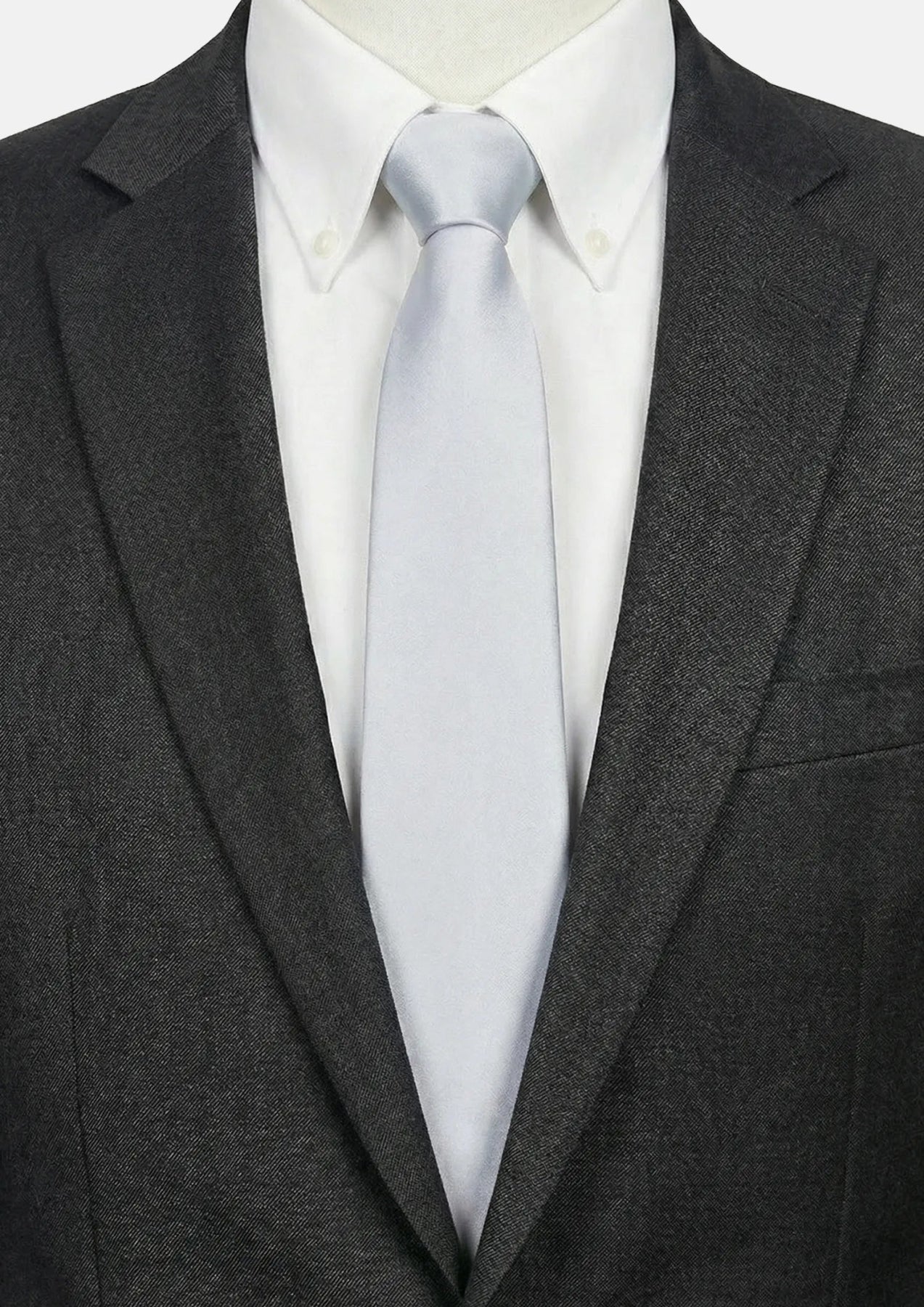 Silver Pearl Tie - SARTORO709