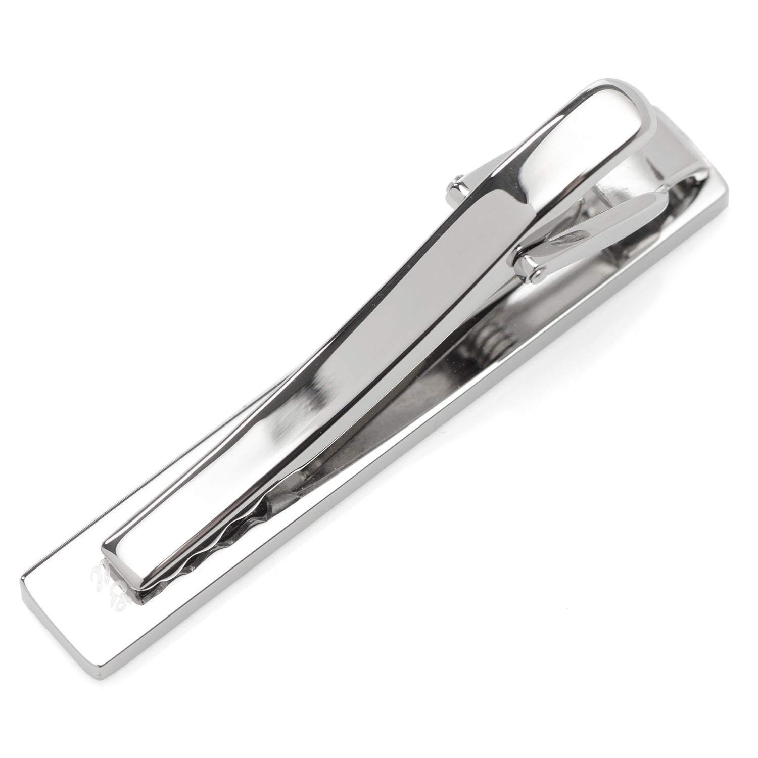 Silver Stainless Steel Engravable Tie Clip - SARTORO118