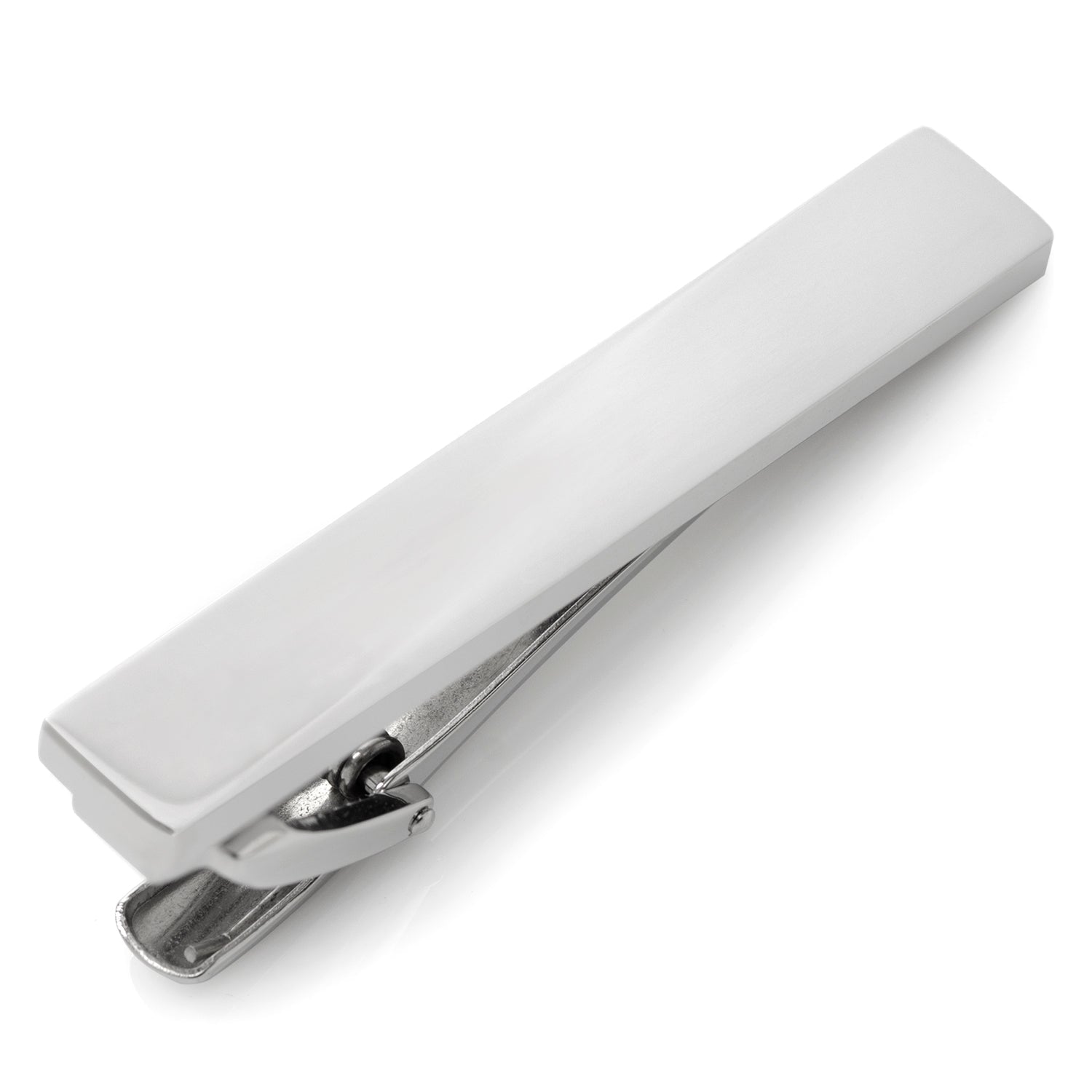 Silver Stainless Steel Engravable Tie Clip - SARTORO303