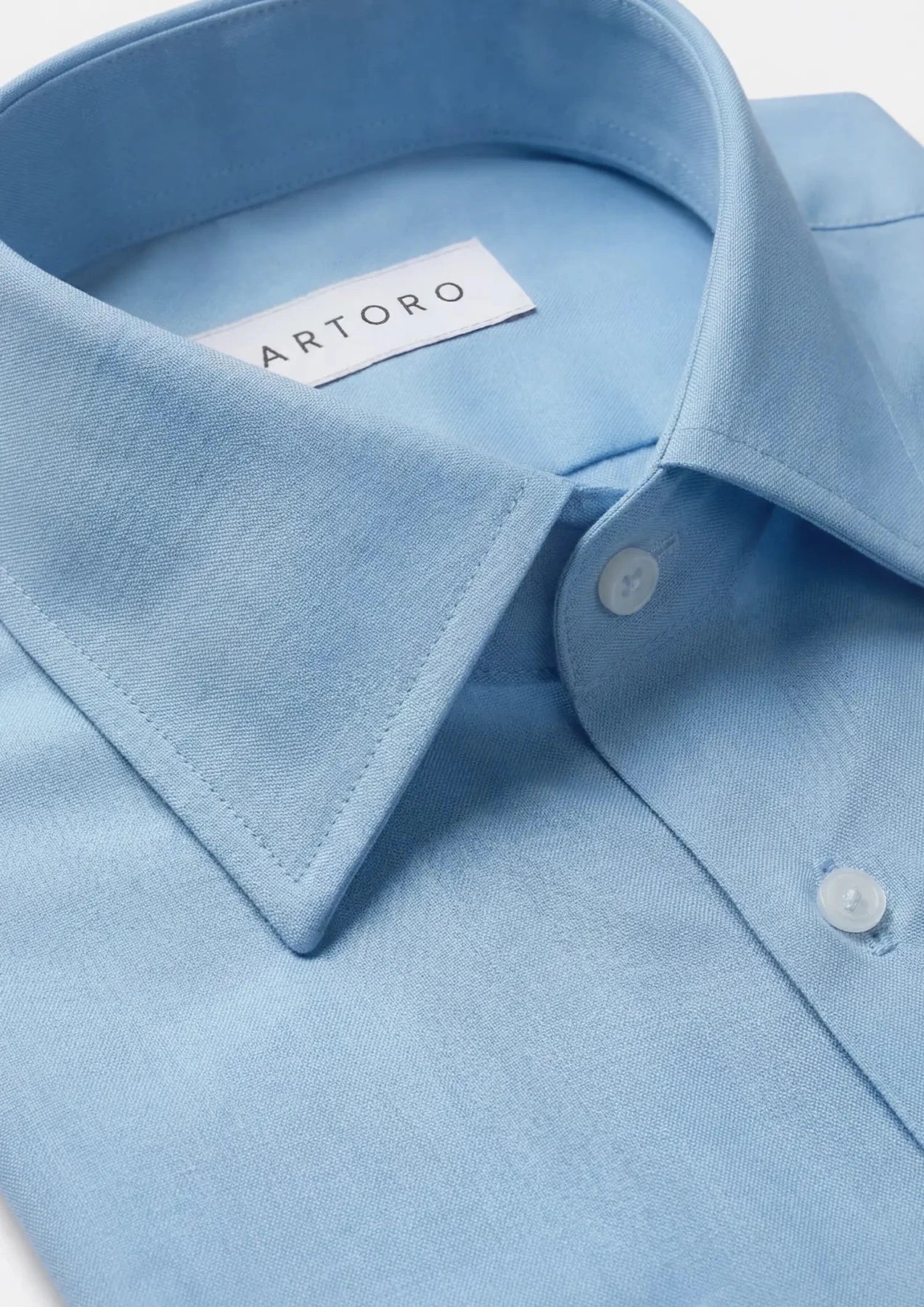 Sky Blue Bamboo Shirt - SARTORO203