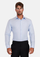 Sky Blue Herring Bone Shirt - SARTORO521
