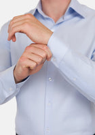 Sky Blue Herring Bone Shirt - SARTORO934