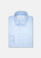Sky Blue Microcheck Shirt - SARTORO267