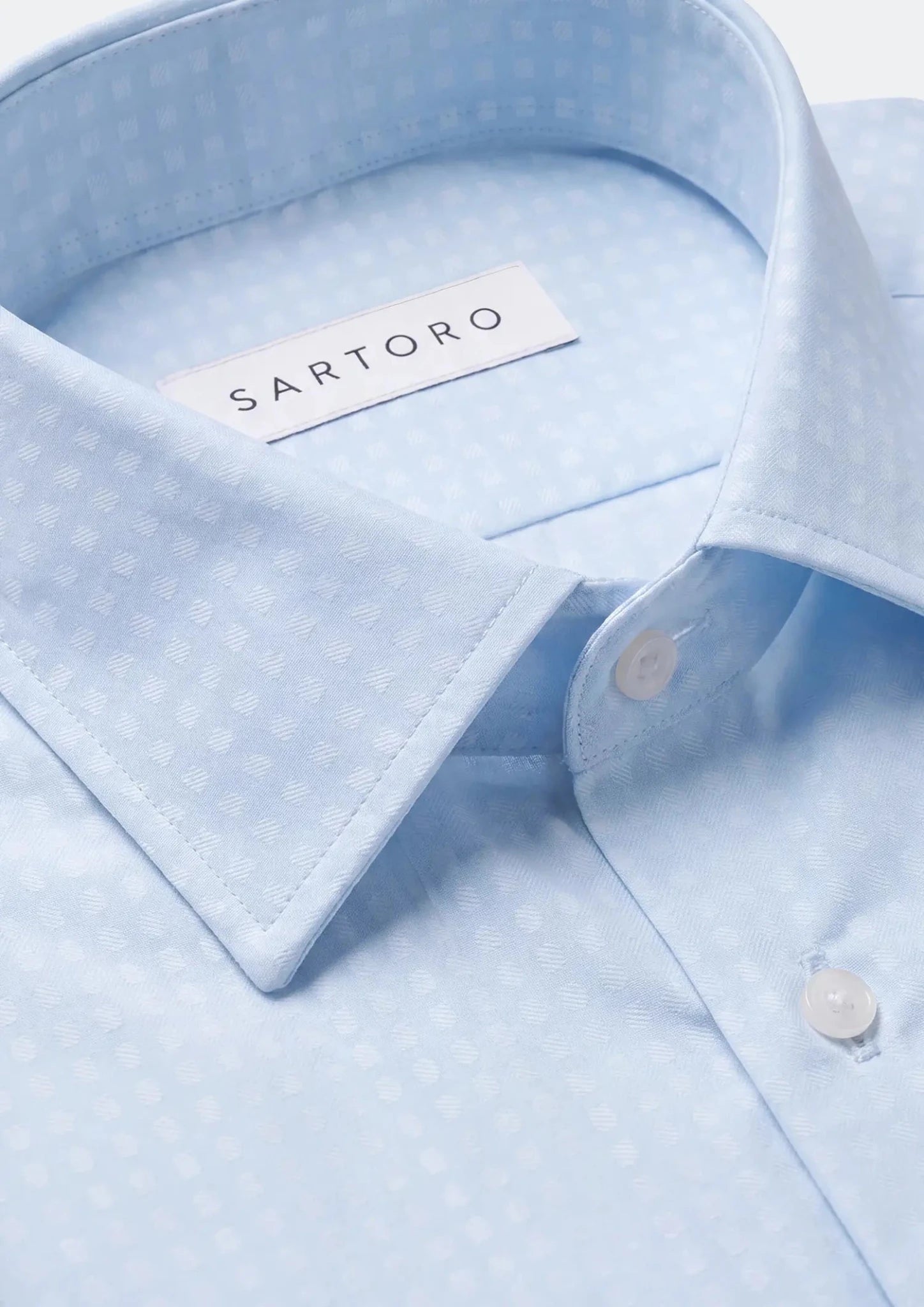 Sky Blue Microcheck Shirt911