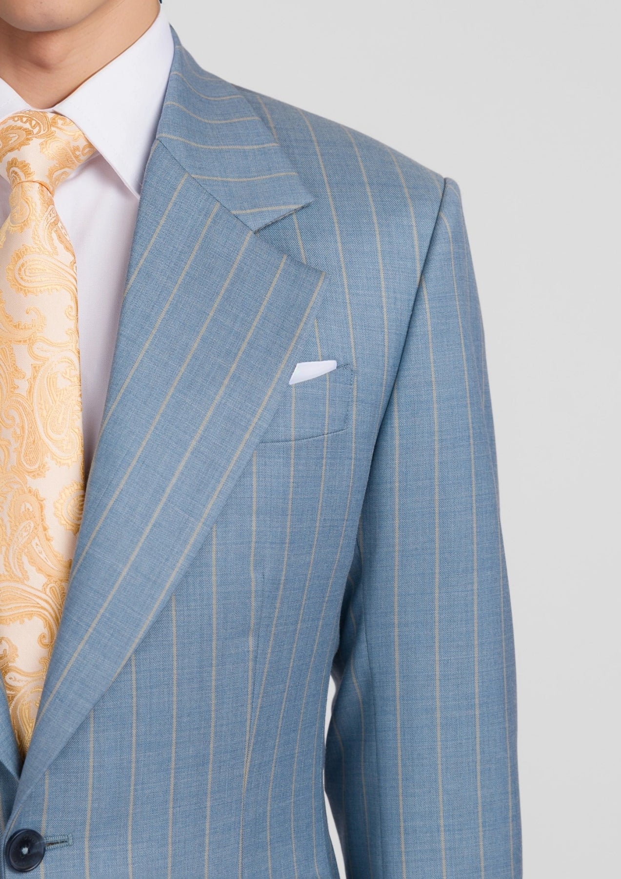 Sky Blue Pinstripe Ellis Jacket