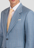Sky Blue Pinstripe Ellis Jacket - SARTORO
