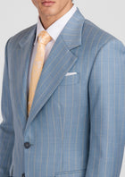 Sky Blue Pinstripe Ellis Suit - SARTORO73