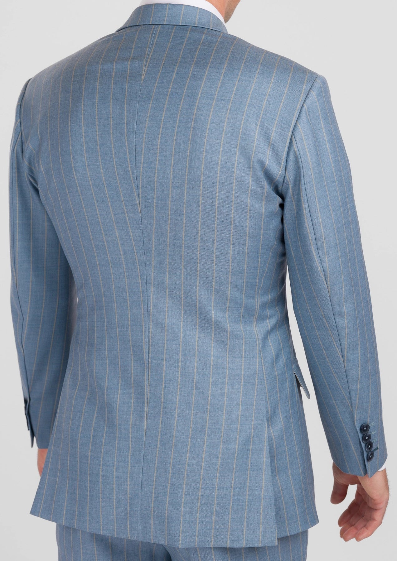 Sky Blue Pinstripe Ellis Suit - SARTORO