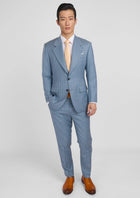 Sky Blue Pinstripe Ellis Suit - SARTORO347