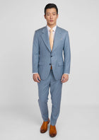 Sky Blue Pinstripe Ellis Suit - SARTORO998