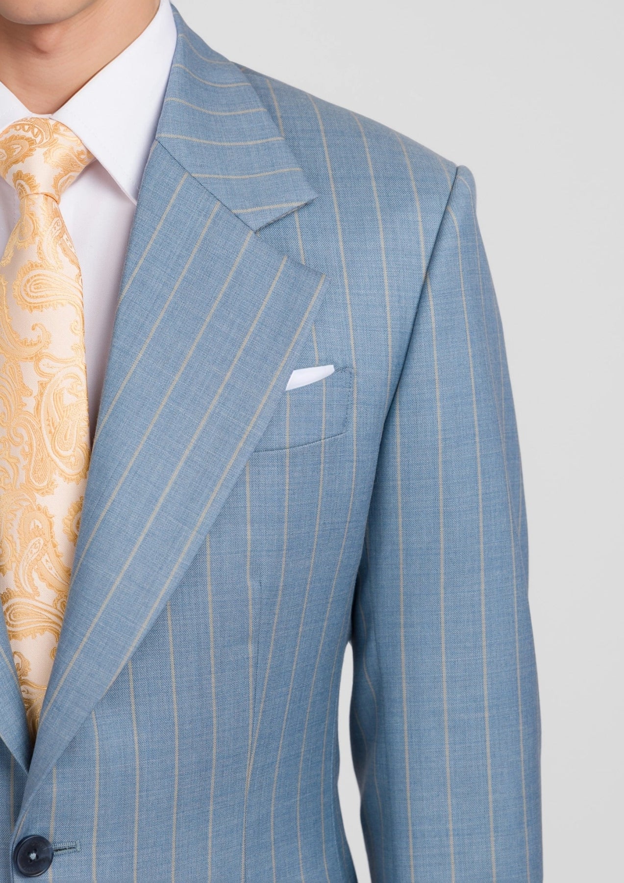Sky Blue Pinstripe Ellis Suit