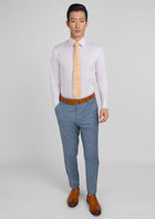 Sky Blue Pinstripe Pants - SARTORO393