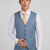 Sky Blue Pinstripe Vest - SARTORO