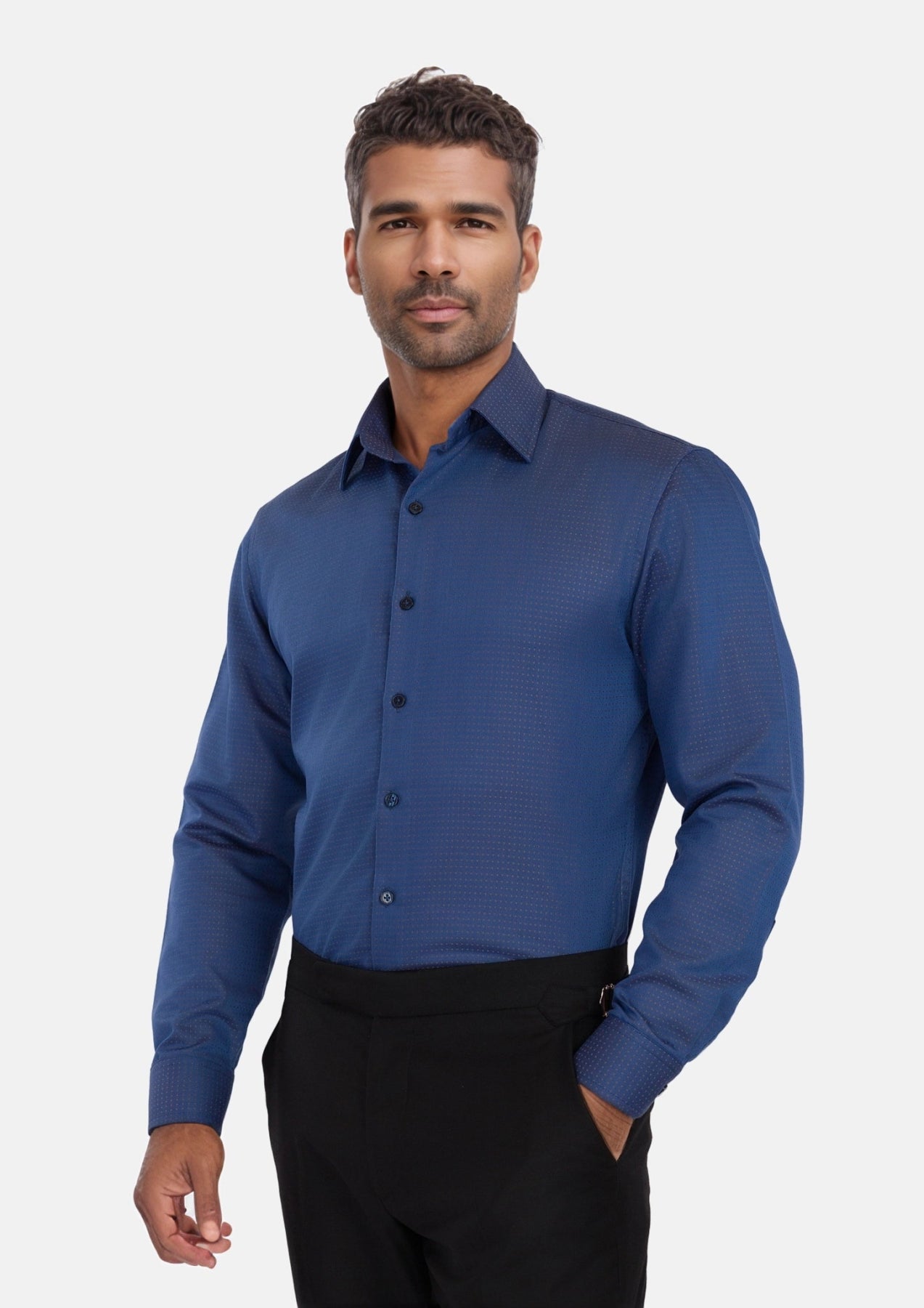 Slate Blue Shirt - SARTORO