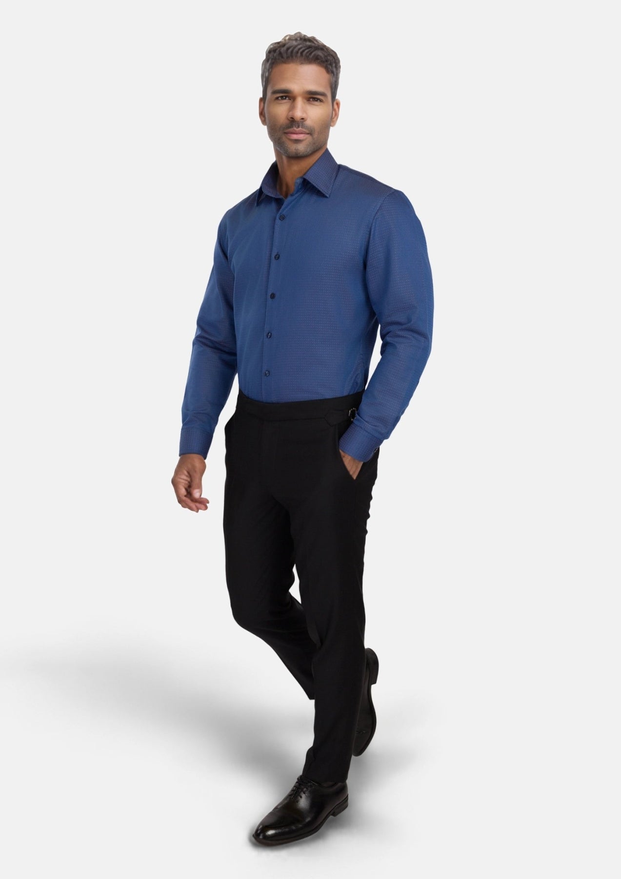 Slate Blue Shirt - SARTORO