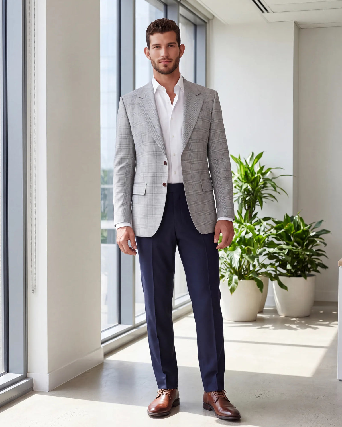 Dressing for a smart casual office? Aim high: plan on a jacket, and leave jeans and sneakers at home.