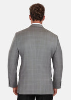 Smoke Grey Checked Astor Jacket - SARTORO429