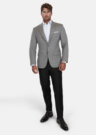 Smoke Grey Checked Astor Jacket - SARTORO671