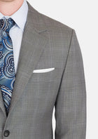 Smoke Grey Checked Astor Jacket - SARTORO643
