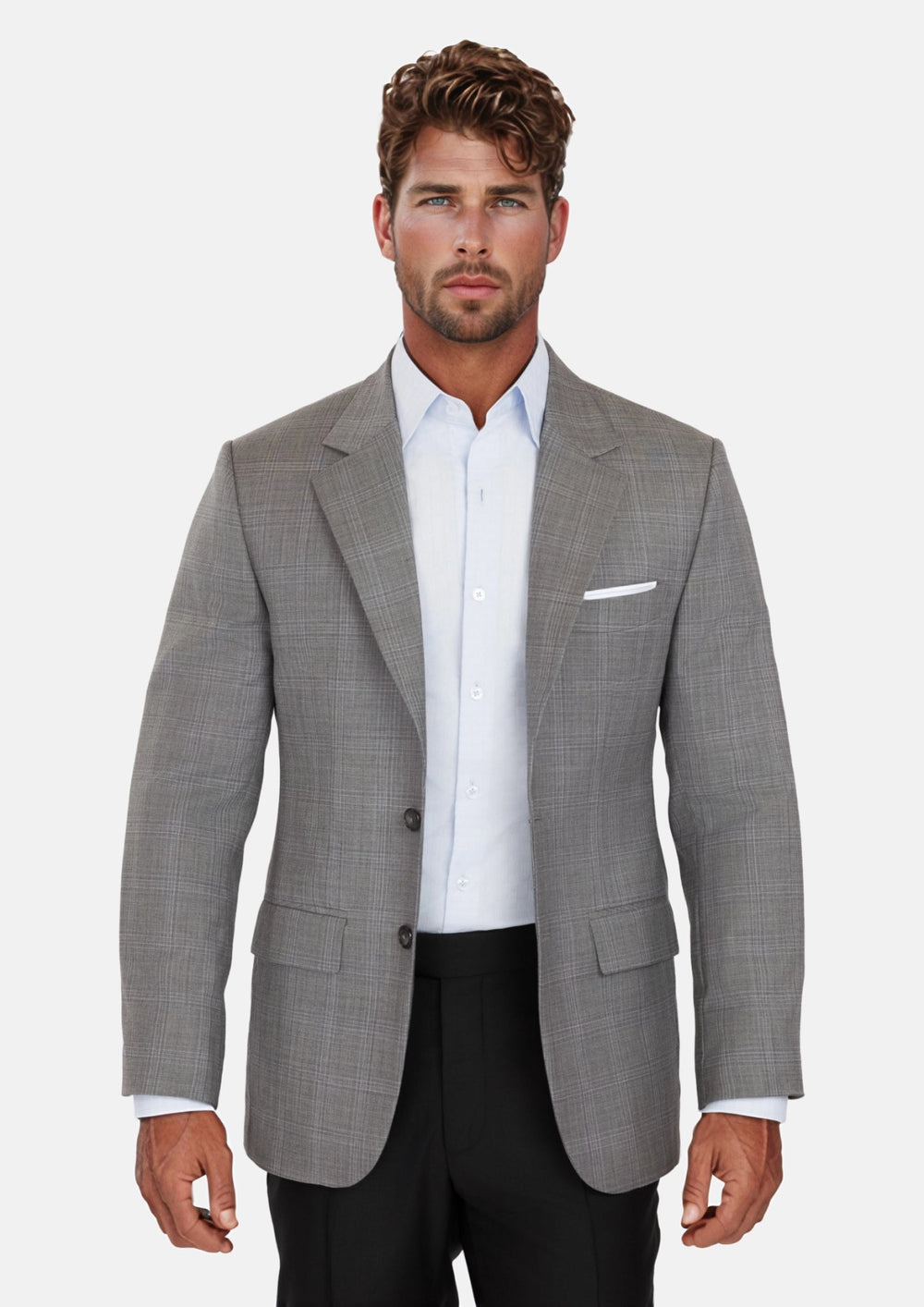Smoke Grey Checked Jacket296