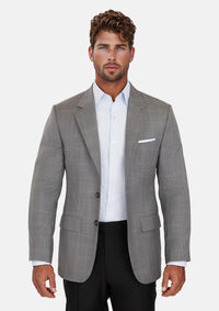 Smoke Grey Checked Astor Jacket