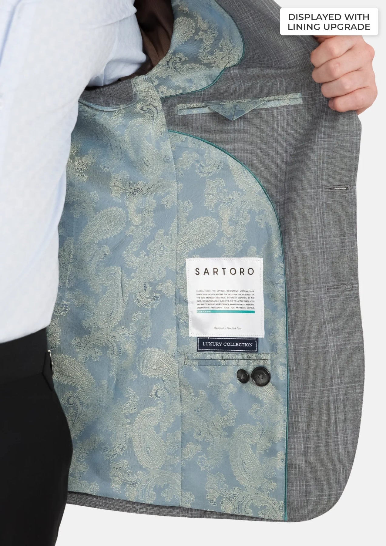 Smoke Grey Checked Astor Suit