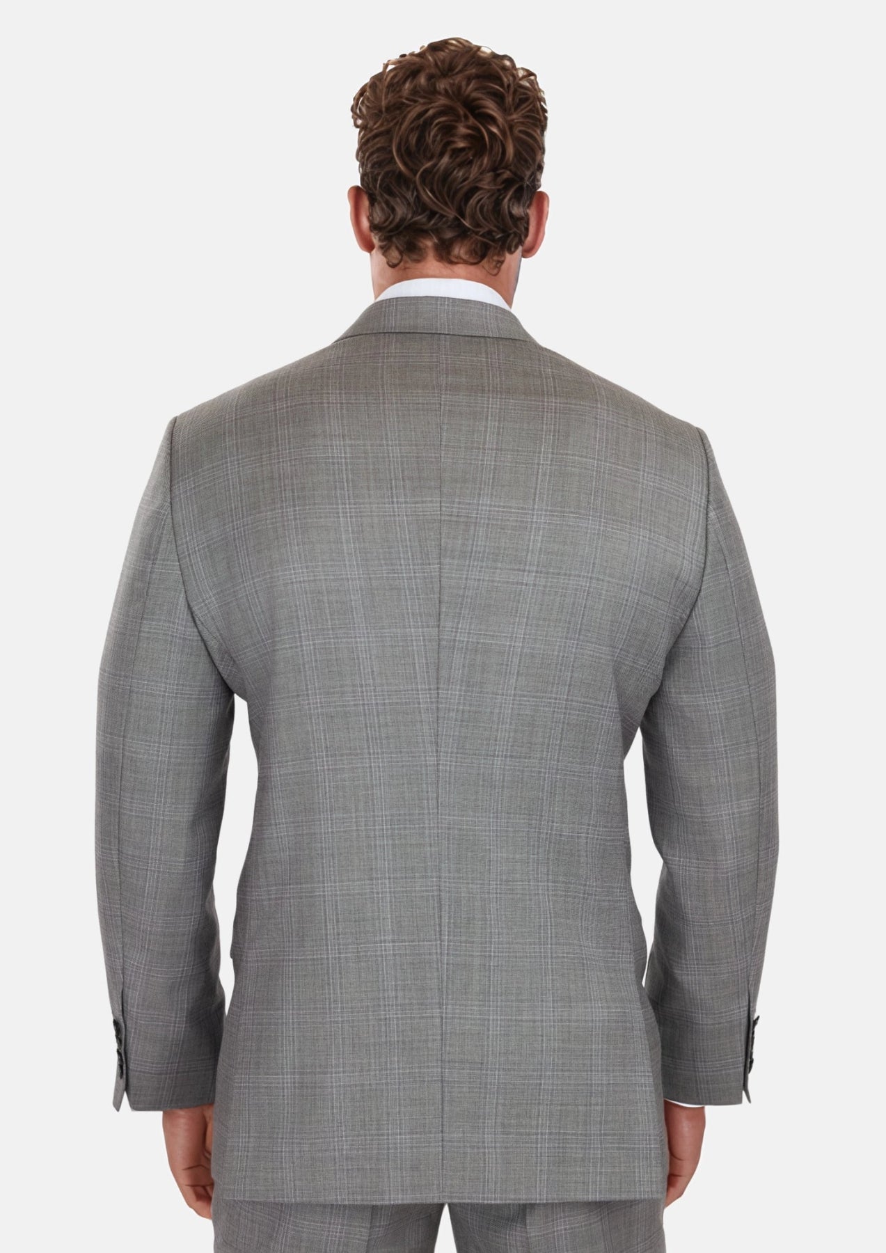 Smoke Grey Checked Astor Suit - SARTORO