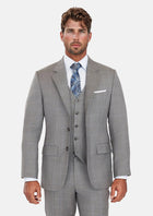 Smoke Grey Checked Astor Suit - SARTORO82