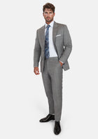 Smoke Grey Checked Astor Suit - SARTORO207