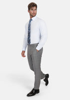 Smoke Grey Checked Pants - SARTORO5