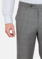Smoke Grey Checked Pants - SARTORO980