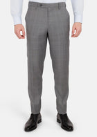 Smoke Grey Checked Pants - SARTORO648