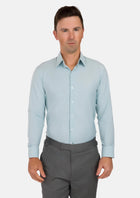 Soft Green Houndstooth Shirt - SARTORO79