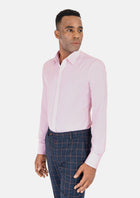 Soft Pink End On End Shirt - SARTORO598