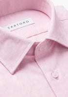 Soft Pink End On End Shirt - SARTORO431