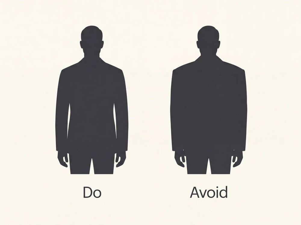 A soft natural-shoulder jacket compared with a heavily padded boxy jacket