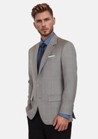 Spanish Grey Checked Astor Jacket - SARTORO640