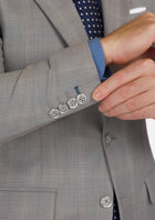 Spanish Grey Checked Astor Jacket - SARTORO415