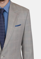 Spanish Grey Checked Astor Jacket - SARTORO402