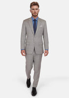 Spanish Grey Checked Astor Suit - SARTORO380