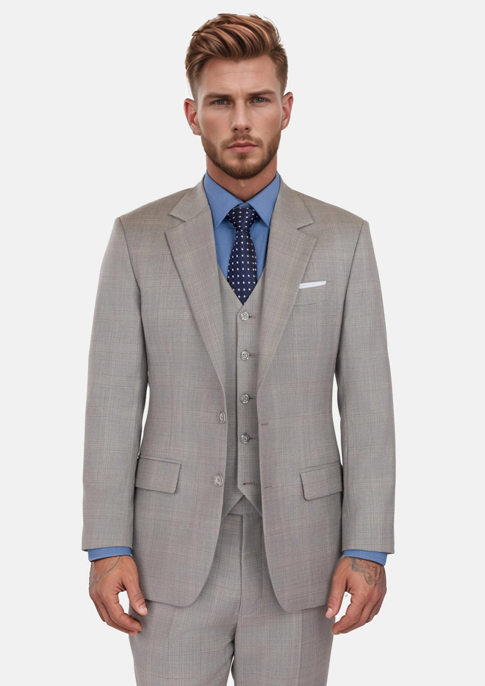 Spanish Grey Checked Suit85